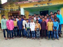 Image of Khila Boys Home with new cloth due to Bengoli Nababarsha 1