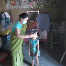 Image 1 - Home visit and SNP distribution  under Matabari  Icds project